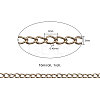 Brass Twisted Chains CHC-CJ0001-24AB-2