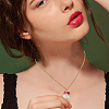 8Pcs 8 Styles Christmas Themed Real 18K Gold Plated Brass Enamel Charms KK-BBC0014-99-5