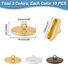 30Pcs 3 Colors Iron Bead Cap Pendant Bails STAS-PH0004-67-2
