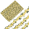 15 Yards Flower Polyester Embroidery Lace Ribbon OCOR-WH0070-77H-1