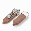 Synthetic Goldstone Pendants G-S292-05B-2