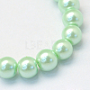 Baking Paint Glass Pearl Bead Strands X-HY-Q003-3mm-04-2