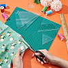 1~6 Inch Triangle Transparent Acrylic Quilting Templates DIY-WH0172-939-5