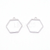 Alloy Open Back Bezel Pendants PALLOY-WH0081-35B-1