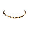 Natural Amber Nuggets Beaded Necklaces for Women NJEW-JN06041-2