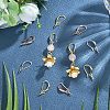 SUPERFINDINGS 18Pairs 3 Colors Brass Earring Hooks KK-FH0002-61-2