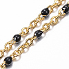 304 Stainless Steel Cable Chain Anklets AJEW-H010-01-3
