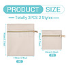 2Pcs 2 Styles Rectangle Square PU Leather Jewelry Gift Zipper Bags ABAG-TADJ0001-01B-3