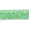 Transparent Electroplate Glass Beads Strands GLAA-F029-2mm-C24-1