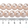 Baking Paint Pearlized Glass Pearl Round Bead Strands PEAR-H019-02D-01-5