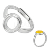 1Pc 925 Sterling Silver Adjustable Ring Components STER-BC0003-97F-P-1