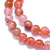 Natural South Red Agate Beads Strands G-K310-C03-6mm-3