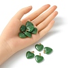 Imitation Jade Glass Pendants GLAA-YW0003-01A-4