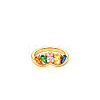 304 Stainless Steel Micro Pave Cubic Zirconia Finger Rings WG84F78-02-1