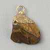 Natural Tiger Eye Pendants G-WH0003-09A-1