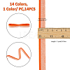 14Pcs 14 Styles Polycotton & Polyester Ribbon OCOR-FH0001-35B-2