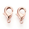 Brass Lobster Claw Clasps KK-YW0004-01B-RG-1