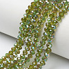 Electroplate Glass Beads Strands EGLA-A034-T4mm-J05-1