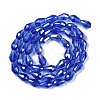 Transparent Electroplate Glass Beads Strands LS-EGLA-N013-T8mm-B11-2