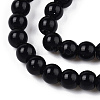Opaque Solid Color Glass Beads Strands GLAA-T032-P10mm-01-2