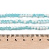 Frosted Crackle Glass Beads Strands GLAA-U001-4mm-M08-4