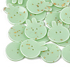 2-Hole Bunny Cellulose Acetate(Resin) Buttons X-BUTT-S023-09A-1