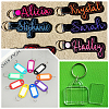 60Pcs Iron Plated Nickle Keychain Rings FIND-SP0003-35P-5