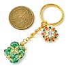 Christmas Woven Glass Keychains KEYC-MZ00017-03-3