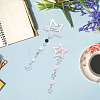 2Pcs 2 Styles Star Iron & Plastic Snap Hair Clips PHAR-CP0001-29-6