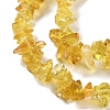 Spray Painted Transparent Glass Beads Strands GLAA-P060-01A-13-3