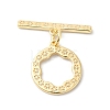 Brass Toggle Clasps KK-P234-71G-3