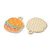 Alloy Enamel Pendants ENAM-O001-11V-G-2