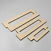 3Pcs Rectangle MDF Wood Ribbon Ruler DIY-WH0430-891D-2