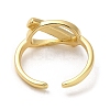Brass Open Cuff Rings RJEW-Q778-15G-3