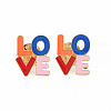 Word Love Enamel Pin PALLOY-S132-290-1