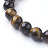 Natural Tiger Eye Beads Strands X-G-C076-10mm-1B-3