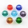 120 Faceted Glass European Beads X-GPDL-R014-M-1