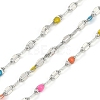 Brass Dapped Chains AJEW-Q153-03P-08-1