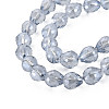 Electroplate Transparent Glass Beads Strands EGLA-T008-024-B02-3