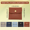 5Pcs 5 Colors PU Imitation Leather Jewelry Storage Bags ABAG-CL0001-04A-2