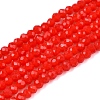 Opaque Solid Color Imitation Jade Glass Beads Strands EGLA-A044-P1mm-D22-1