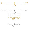 6Pcs 6 Style Brass Cable Chain Necklace Making FIND-AB00047-1