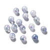 Two Tone Opaque Acrylic Beads SACR-P024-01A-W11-1