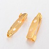Golden Iron Pin Backs Brooch Safety Pin Findings X-E035Y-G-2