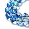 Synthetic Moonstone Beads Strands G-P528-J03-18-3