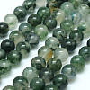 Natural Moss Agate Beads Strands X-G-I199-06-4mm-1