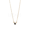 304 Stainless Steel Micro Pave Cubic Zirconia Pendant Necklaces NJEW-OY002-41G-3