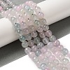 Dyed & Heated Natural Agate Beads Strands G-P539-D01-02-2