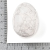 Natural Howlite Palm Stones LS-G-I367-04B-3