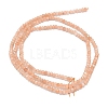 Natural Peach Moonstone Beads Strands G-G106-A35-01-2